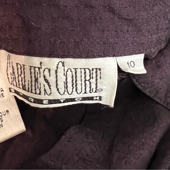 Carlie’s Court Stretch Ladies Button Down Shirt - Picture 4 of 5